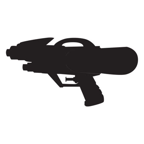 Water Gun Silhouette Transparent PNG SVG Vector File