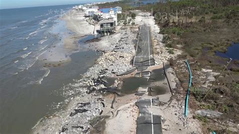 Hurricane Michael Aftermath From Helicopter Roads Destroyed Cape San