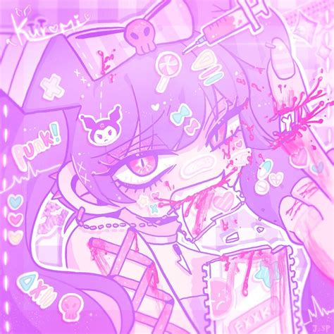 Kuromi By Josipu Pastel Goth Art Yami Kawaii Art Cute Art Styles