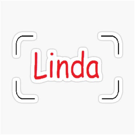 Linda Name T For Linda Sticker For Sale By Suleiman1212 Redbubble