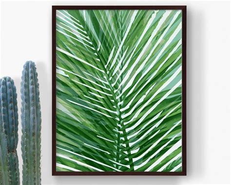 Tropical leaf print monstera print printable art palm art. Printable+Green+Tropical+Leaf+Print+Palm+Leaf+by ...