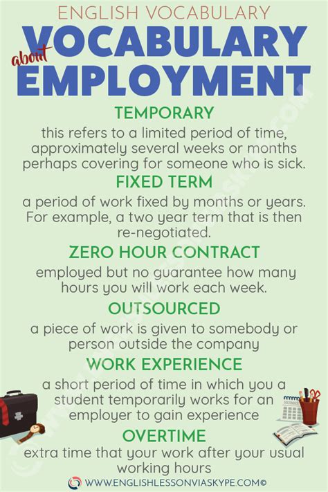 English Vocabulary About Employment Phrases You Need To Know