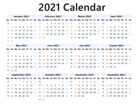 Calendar 2021 Free Png Image Png Arts Images And Photos Finder