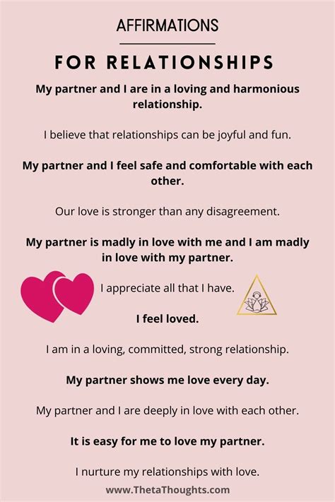 positive affirmations to strengthen your relationships and love life positive affirmations