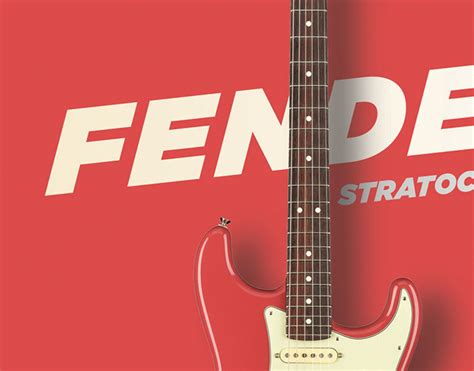 FENDER Stratocaster Print Musician Poster Electric Guitar Etsy Denmark