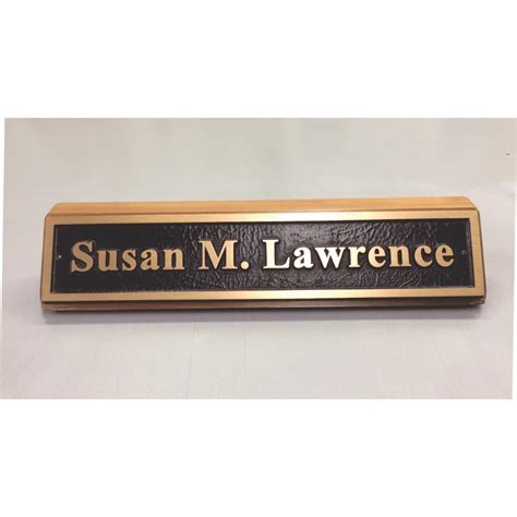 Name Plates Bronze One Line Time Works Unlimited Inc