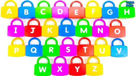 Learn Alphabet With Locksabcdefghijklmnopqrstuvwxyz Learning A To Z