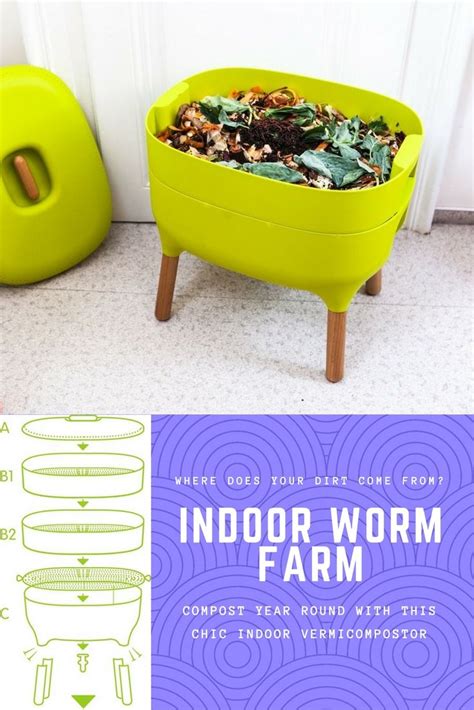 Use This Chic Indoor Worm Farm Vermicomposter And Upcycle Your Food