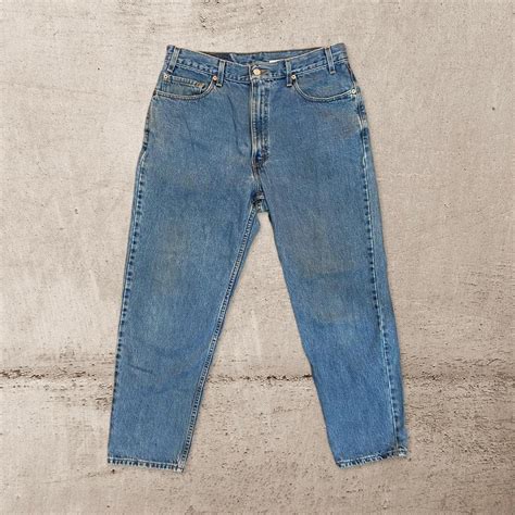 Vintage Levi S 550 Relaxed Fit Denim Blue Jeans 90s Depop