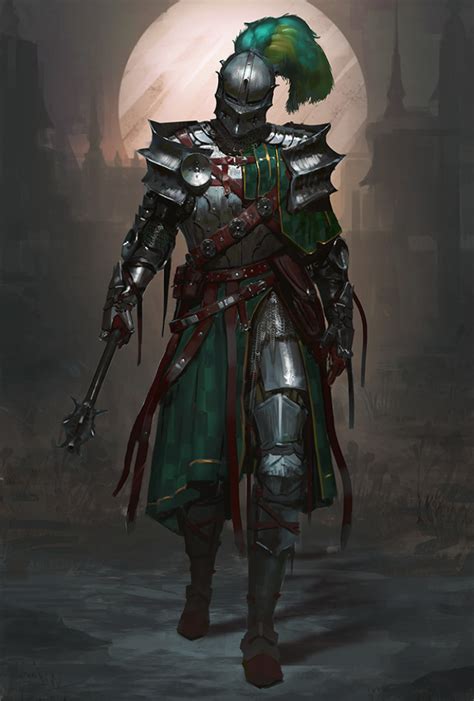 Pathfinder Kingmaker Assorted Portraits Knight Art Concept Art