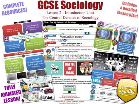 This Is One Of Twelve Lessons Comprising The Introduction Unit For The New GCSE Sociology