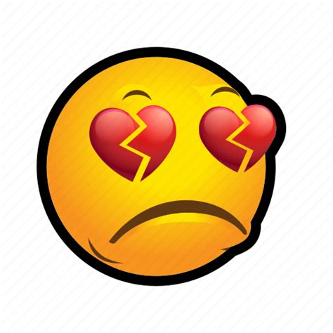 Broken Emoticon Heart Icon Download On Iconfinder