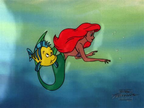 Cel Ariel Swims Off With Flounder