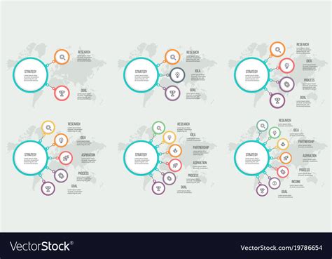Business Infographics Organization Charts Vector Image
