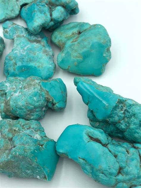 50 G Turquoise Stone 100 Natural Rough Turquoise Material Etsy