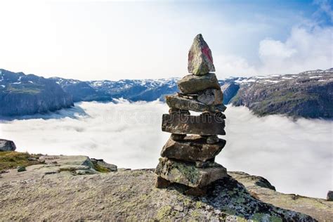 Stone Cairn Stock Image Image Of Landmark Outdoor Mountain 51290487