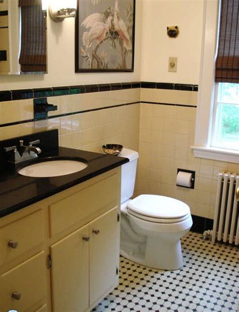The end of december is the perfect time to look at the new collections that have finally reached tile bathrooms remodel vintage bathroom bathroom interior bathroom design vintage bathrooms yellow bathroom tiles yellow tile yellow. 35 vintage black and white bathroom tile ideas and pictures