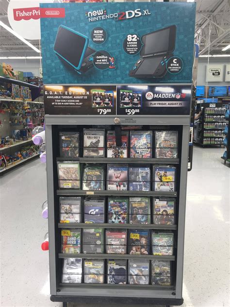 My Walmart Uses This Endcap To Feature All The Newest Games Ive Been