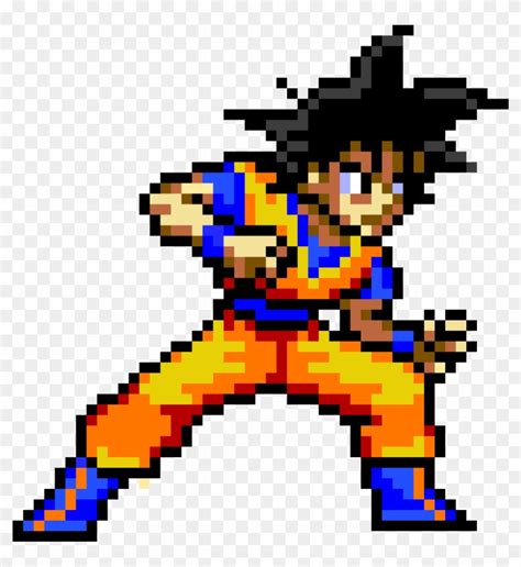 Goku Goku Pixel Art Free Transparent Png Clipart Images Download