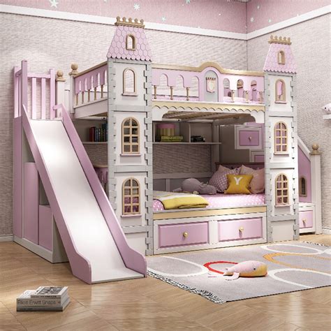 castle bunk bed with stairs vlr eng br