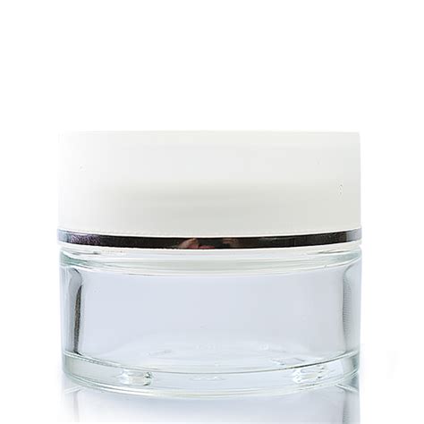 50ml Glass Cosmetic Jar With Lid Uk