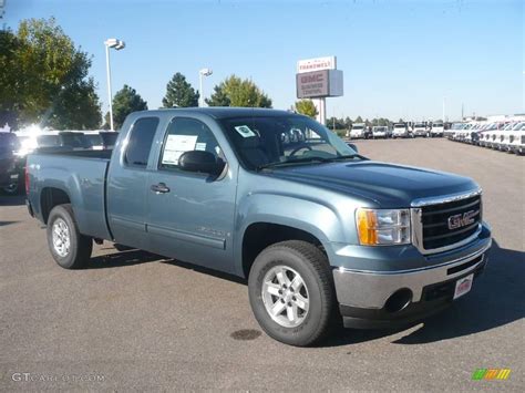 2009 Stealth Gray Metallic Gmc Sierra 1500 Sle Extended Cab 4x4