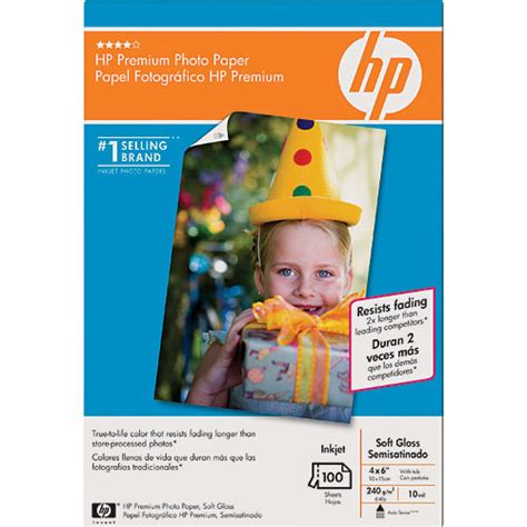 Hp Premium Soft Gloss Photo Paper 4x6 100 Sheets Bandh Photo