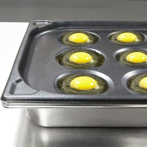 Vollrath 42100 12 Cup SteelCoat X3 Non Stick Egg Poacher Pan