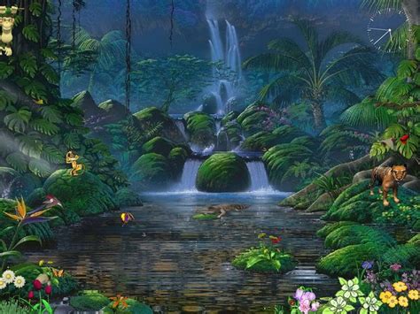 Free Screensavers Free Animated Screensaver Fascinating Waterfalls