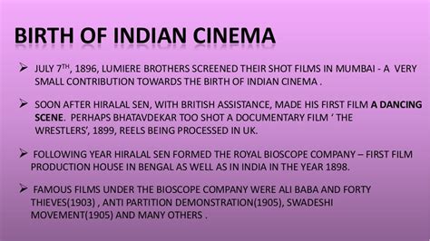Evolution Of Indian Cinema From Its Birth To Present
