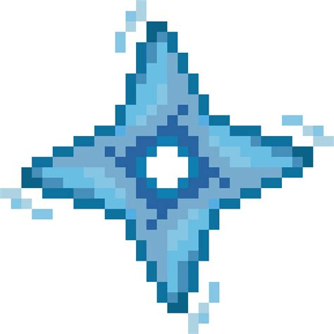 Water Shuriken Minecraft Texture Nether Star Clipart Large Size Png