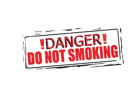 รูปอันตรายห้ามสูบบุหรี่สัญลักษณ์กรันจ์สี่เหลี่ยม เวกเตอร์ Png