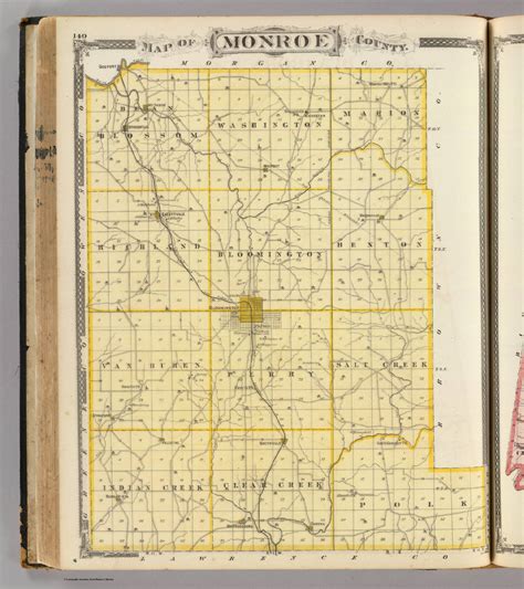 Map Of Monroe County David Rumsey Historical Map Collection