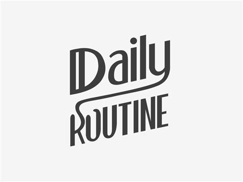 Daily Routine Lettering By Ali Riza Saçan On Dribbble