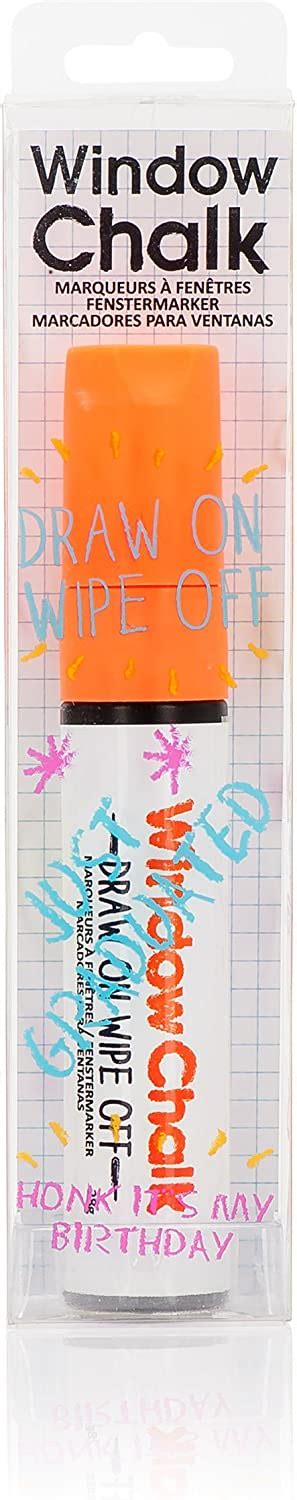 Npw Extra Large Window Marker Chalk Pen Orange Giant Window Chalk