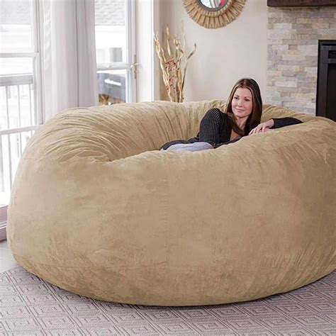 Living Room Furniture Lazy Sofa Coat Fur Giant Bean Bag Sofa Etsy