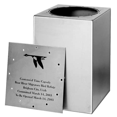 Bolted Time Capsule Box Freemason 12x12x14 Stainless Steel