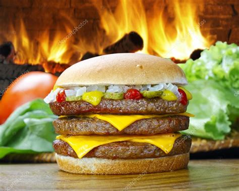 American Style Tasty Burger — Stock Photo © Rocharibeiro