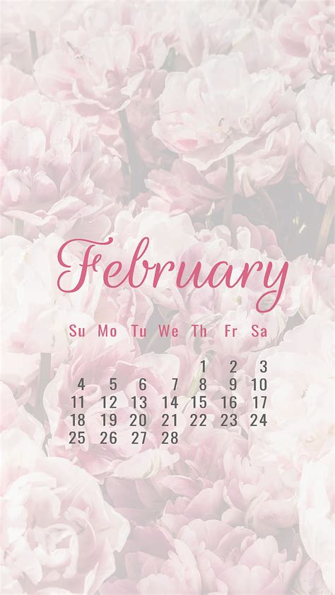 Flowers Feb February Calendars Desenho Hd Phone Wallpaper Peakpx