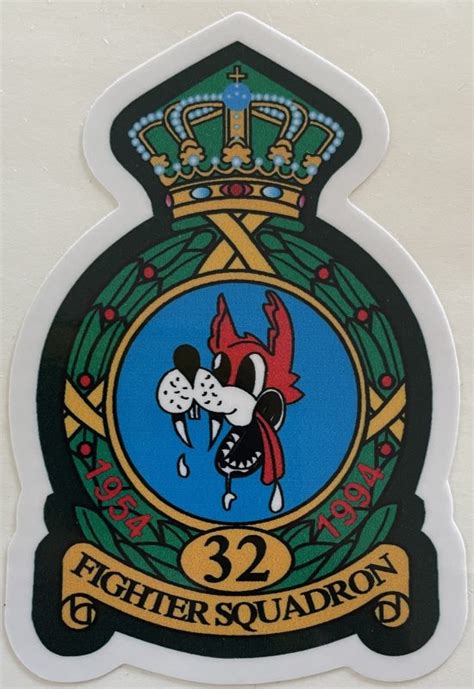 Usaf 32nd Tactical Fighter Squadron Sticker Decal Patch Co