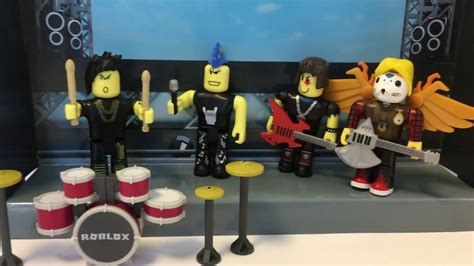 Roblox Punk Rockers Music Band Toy Set Opening Exclusive Virtual Item