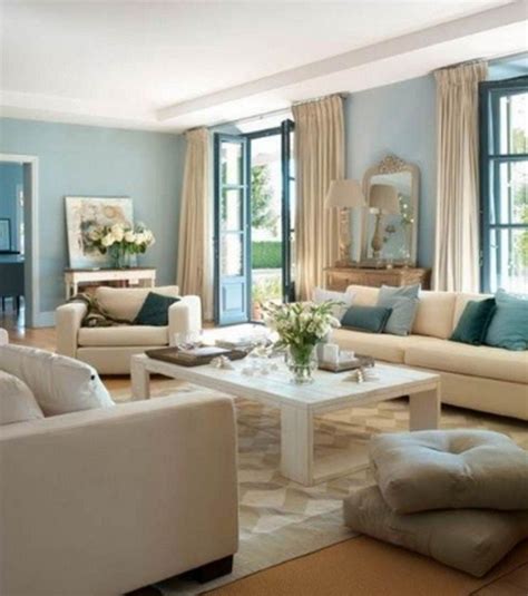 20 Blue And Cream Living Room Ideas Decoomo