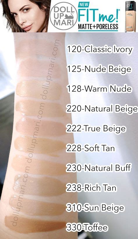 Colour Chart Revlon Colorstay Foundation Shades With Yellow