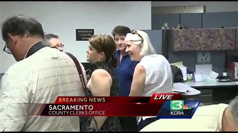 Same Sex Couples Pack Sacramento County Clerks Office Youtube