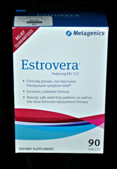 Estrovera Clinically Proven Non Hormonal Menopausal Symptom Relief