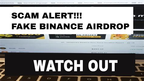 Fake Binance Airdrop Never Send Money To Any One Scam Alert Youtube
