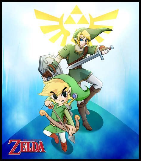 Legend Of Zelda Link And Toon Link By Kyodashiro On Deviantart