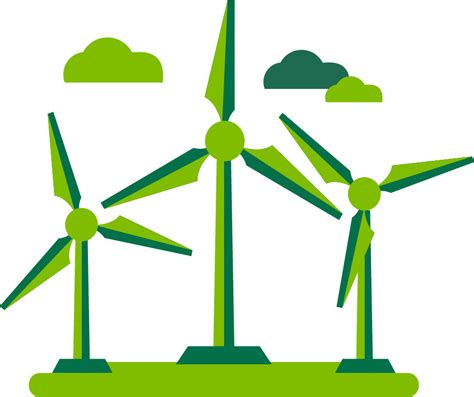 Graphic Of Three Wind Turbines Clip Art Wind Mill Png Download Full Size Clipart