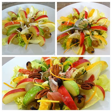 Salade Dendives Aux Pommes Raisins Et Noix De Pécan La Recette