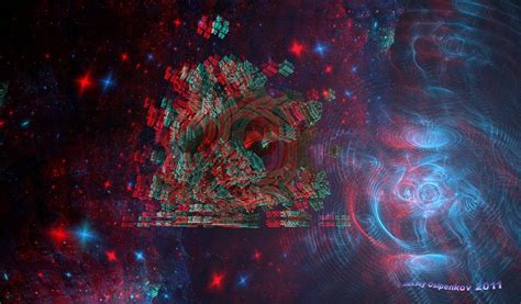 In Distant Space Anaglyph 3d Stereoscopy By Osipenkov Alien Worlds 3d